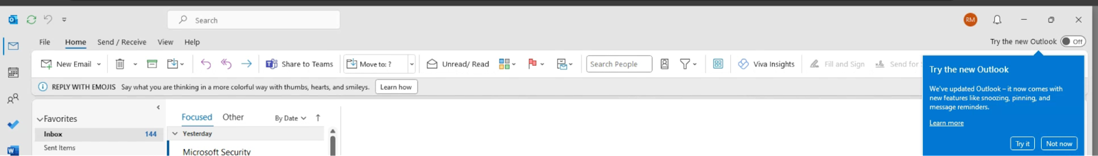 try new Outlook