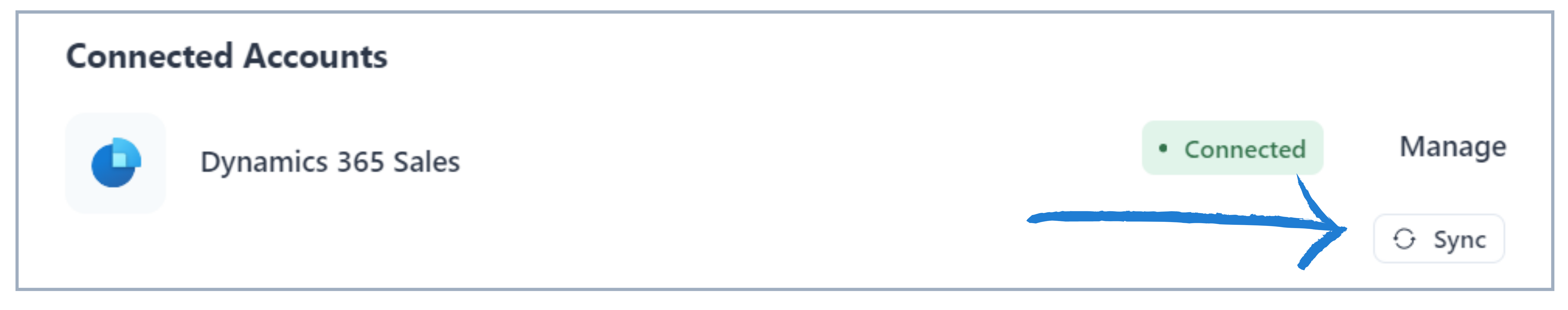 Dynamics Sync button.png