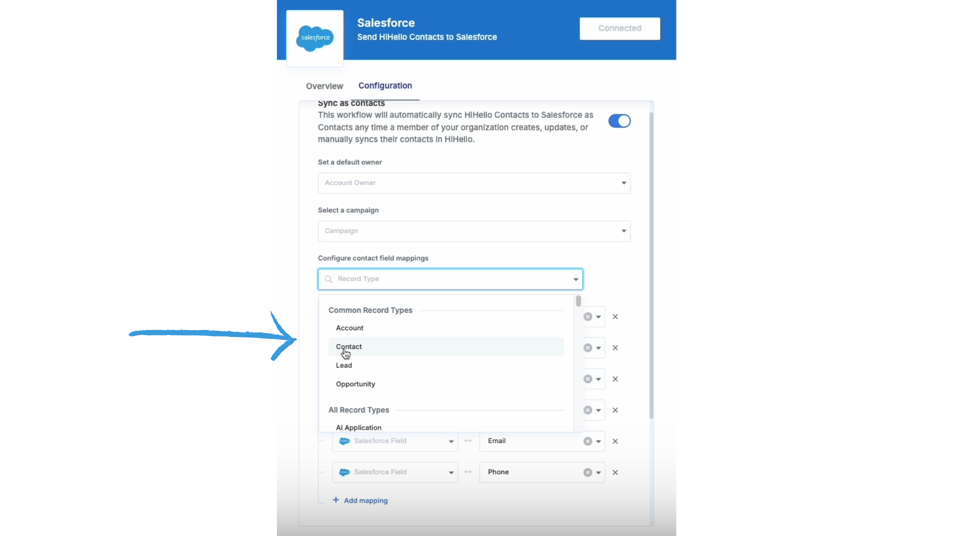 New Salesforce set record type to Contact.png