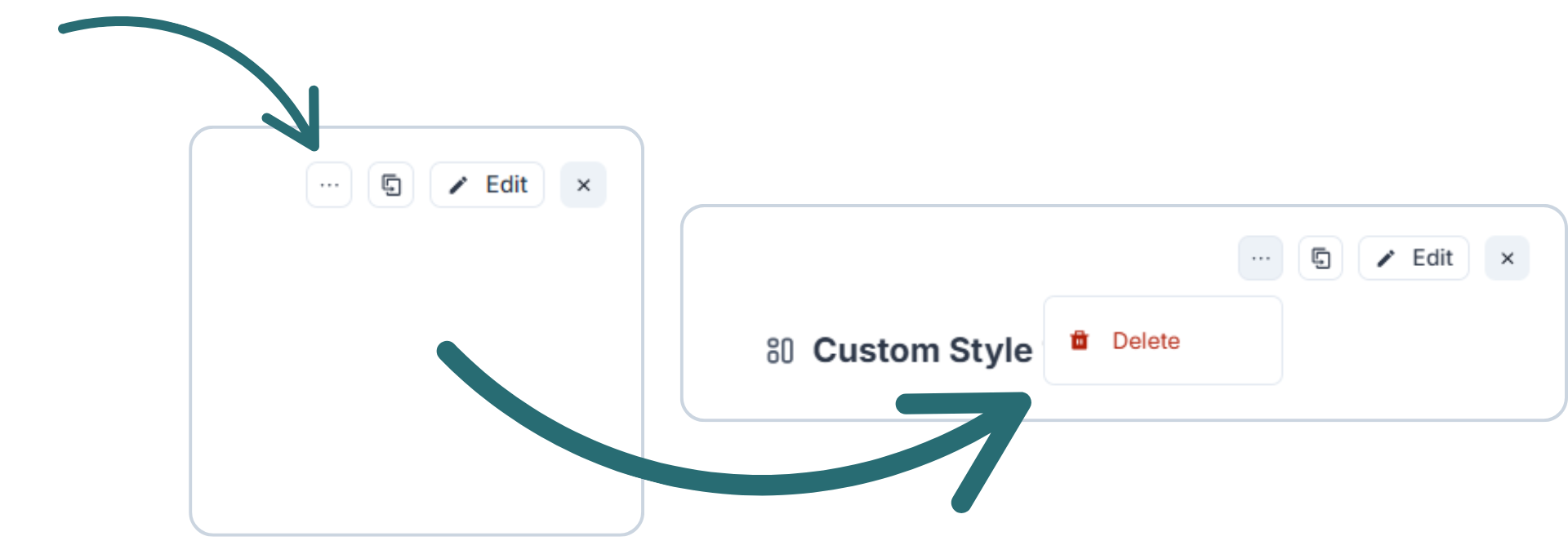 delete button for custom HTML signature style.png